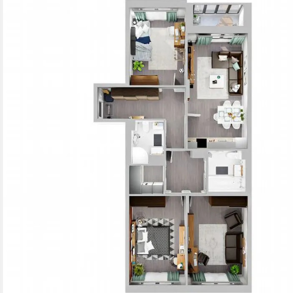 3-к. квартира, 87 м², 13/14 эт.