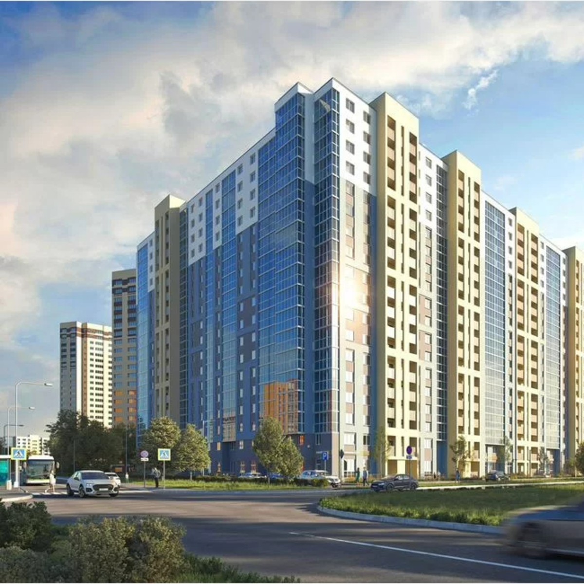 2-к. квартира, 65,2 м², 8/19 эт.