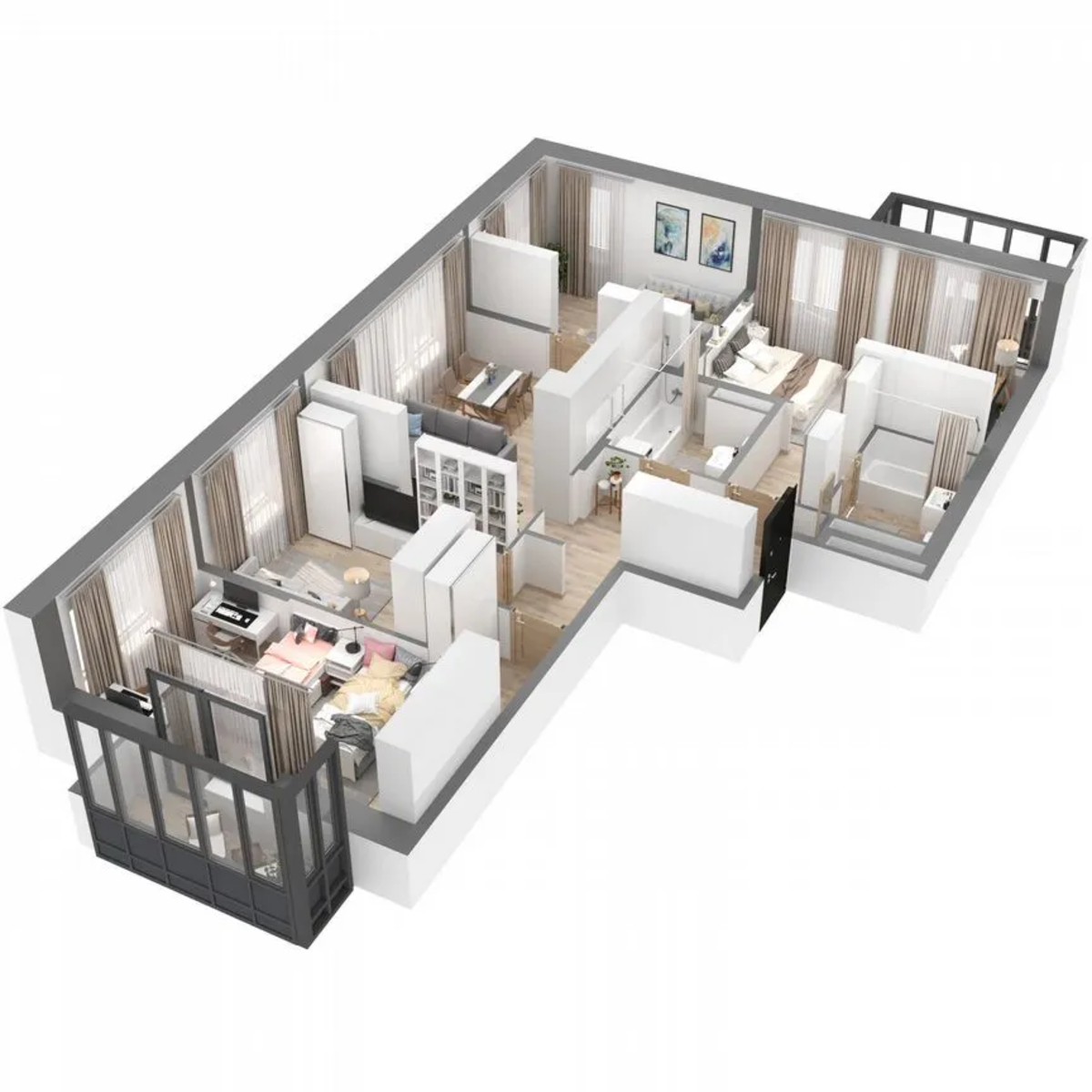 4-к. квартира, 112,3 м², 2/23 эт.