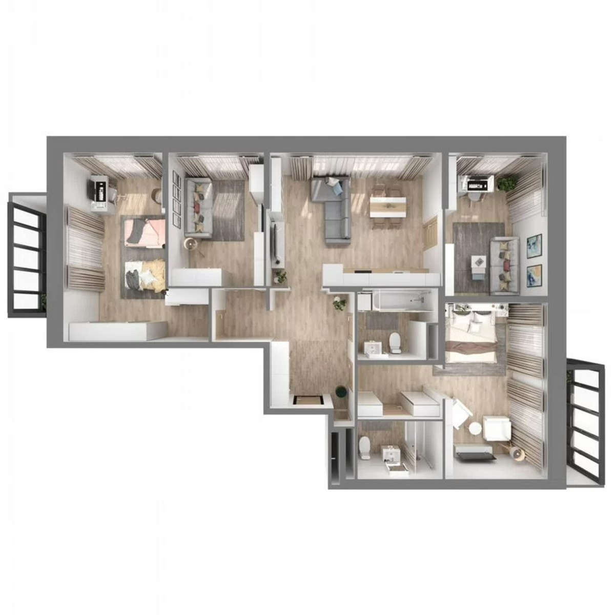 4-к. квартира, 112,3 м², 2/23 эт.