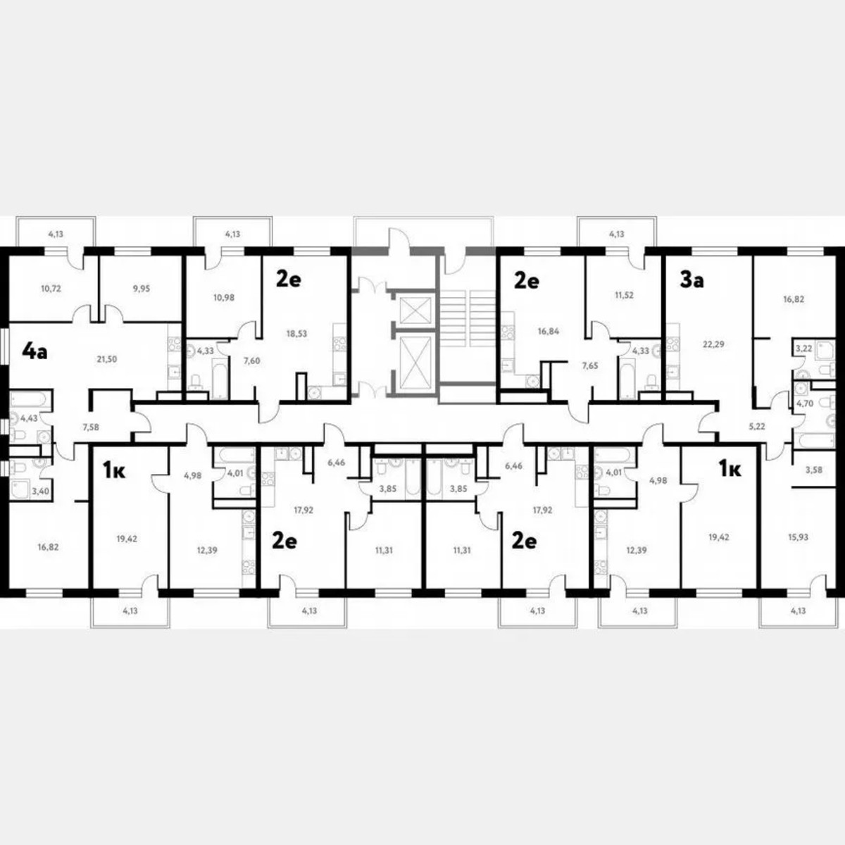 1-к. квартира, 42,1 м², 17/17 эт.