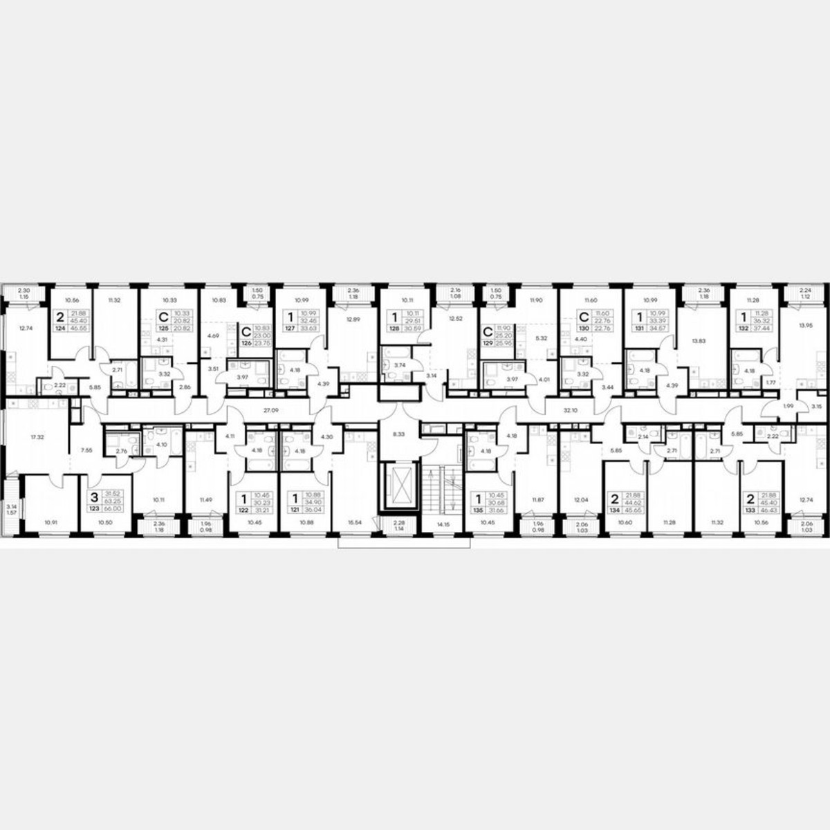 1-к. квартира, 30,6 м², 9/9 эт.