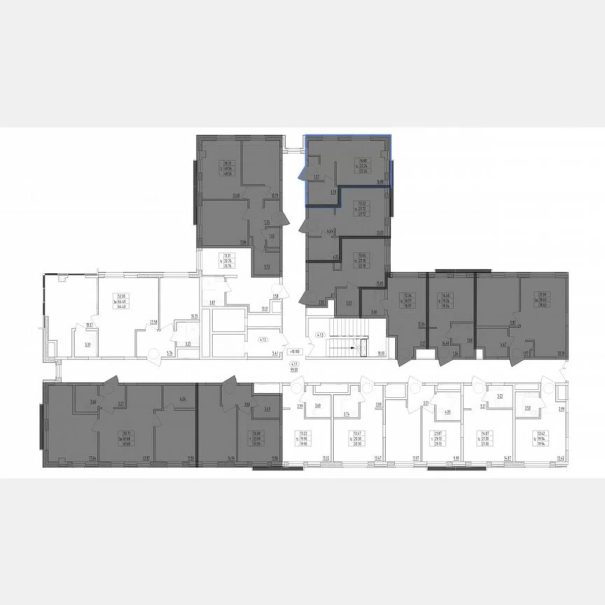 Апартаменты-студия, 22,2 м², 4/13 эт.