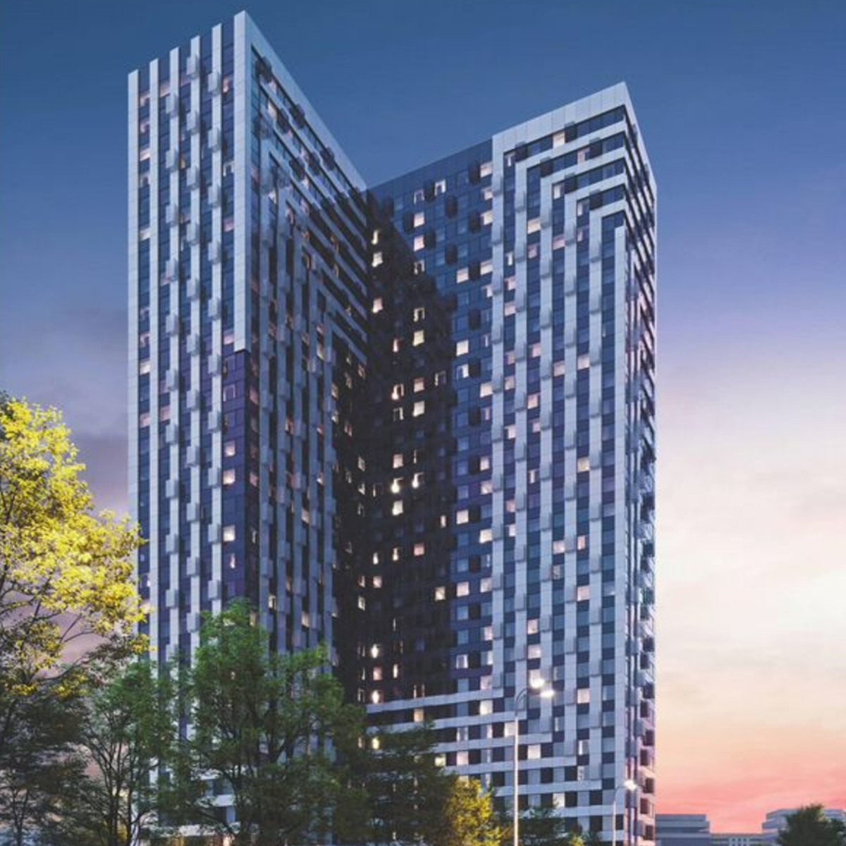 Апартаменты-студия, 28,5 м², 24/30 эт.