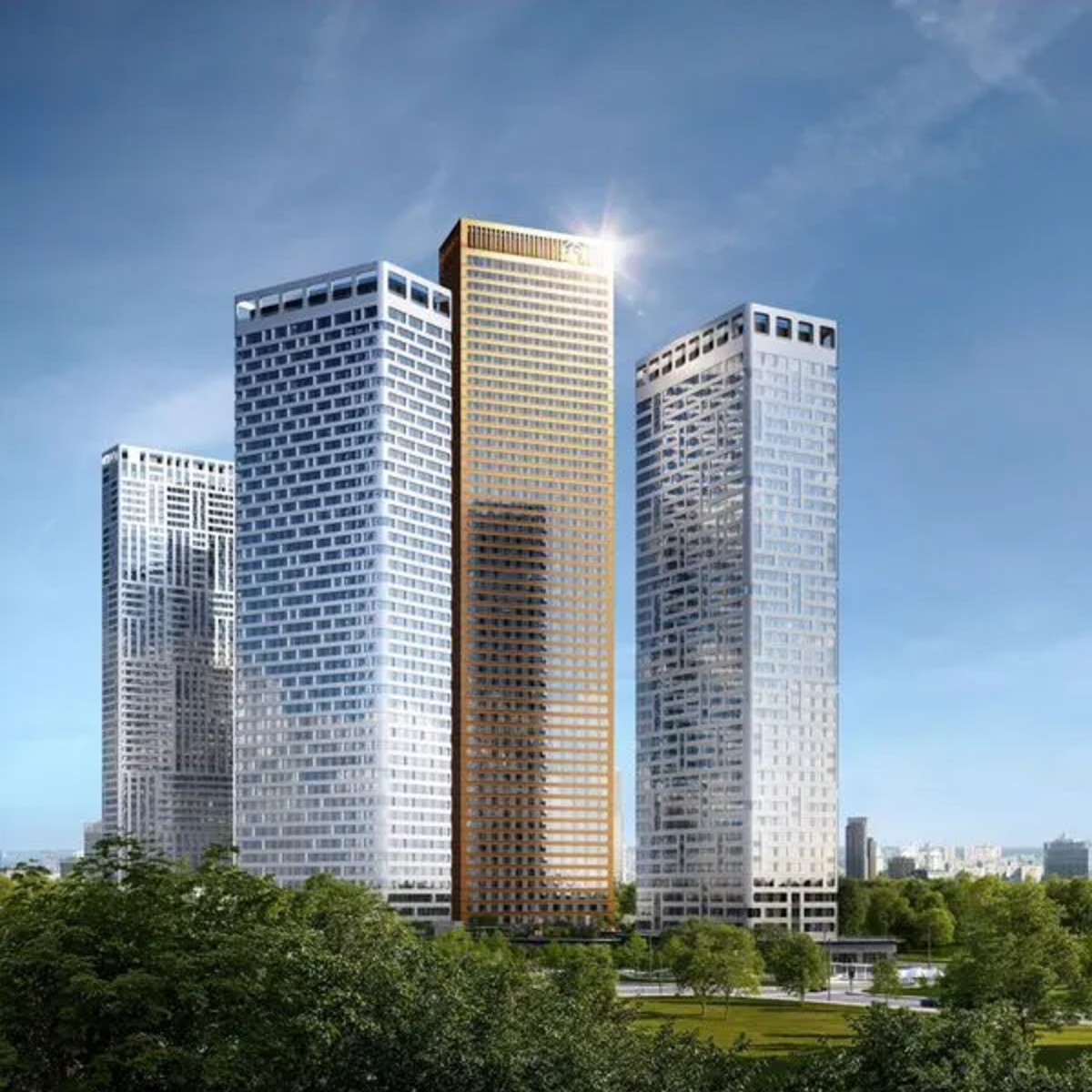 3-к. квартира, 87,1 м², 2/49 эт.