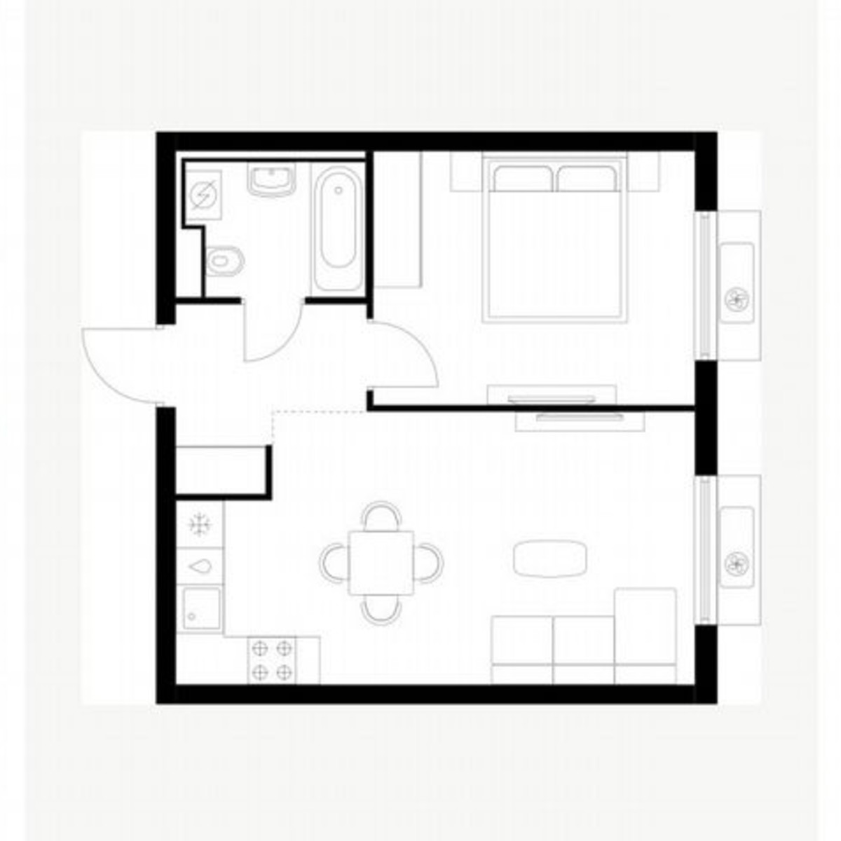 1-к. квартира, 41,4 м², 5/12 эт.