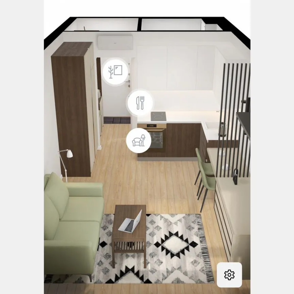 Апартаменты-студия, 20,1 м², 3/21 эт.