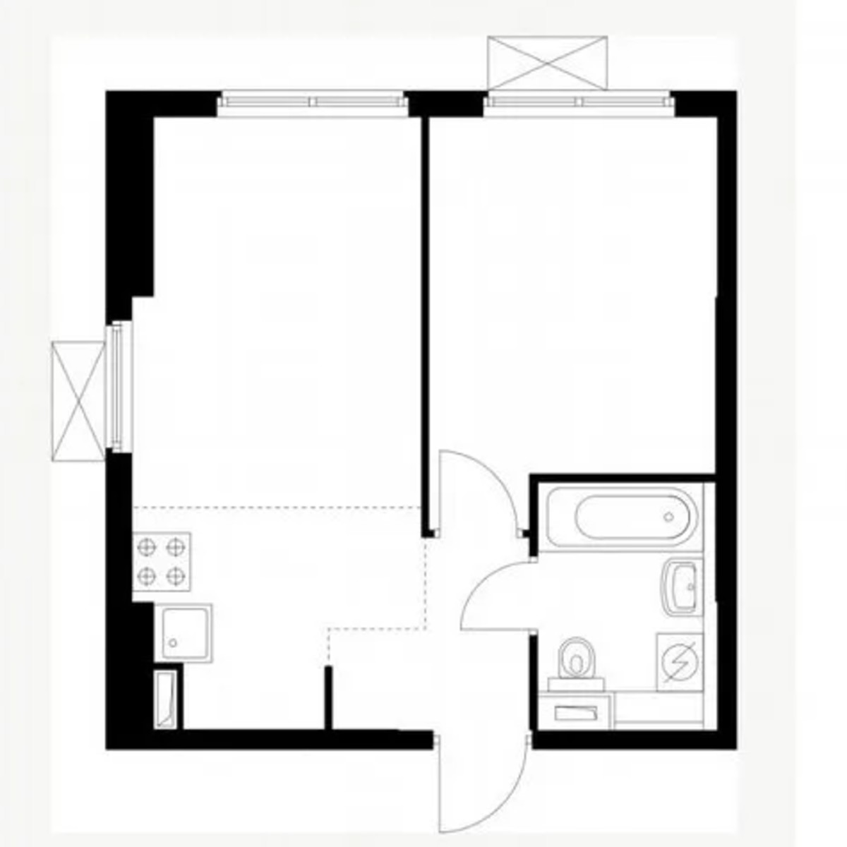 1-к. квартира, 34,5 м², 11/12 эт.